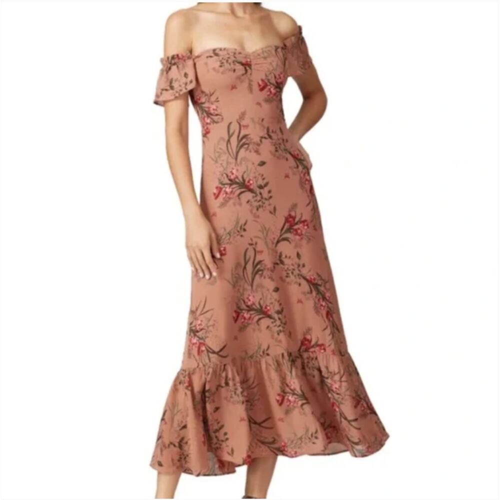 Reformation Butterfly Floral Midi Dress 10